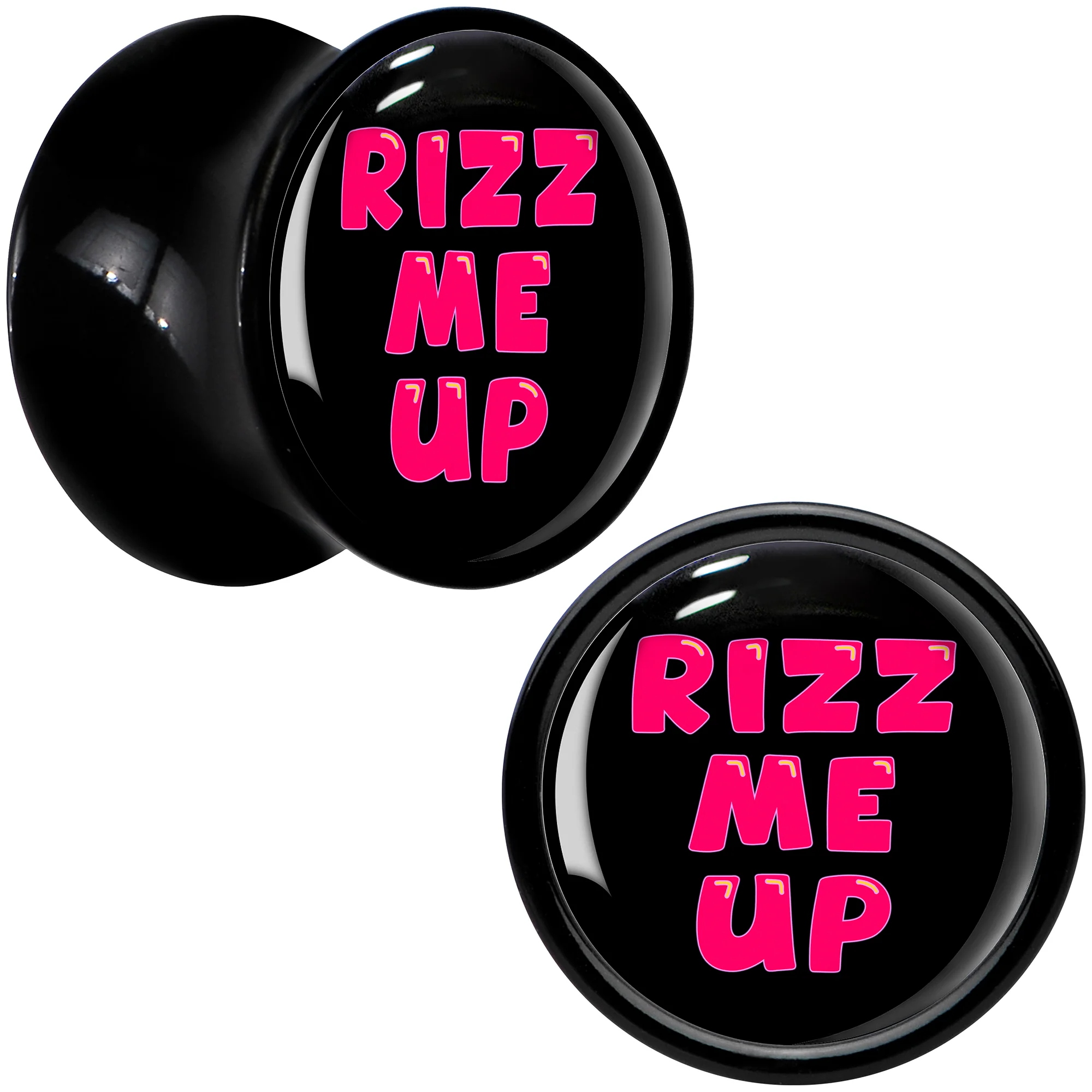 RIZZ ME UP Black Acrylic Saddle Plug Set by Onyx O - Image 5