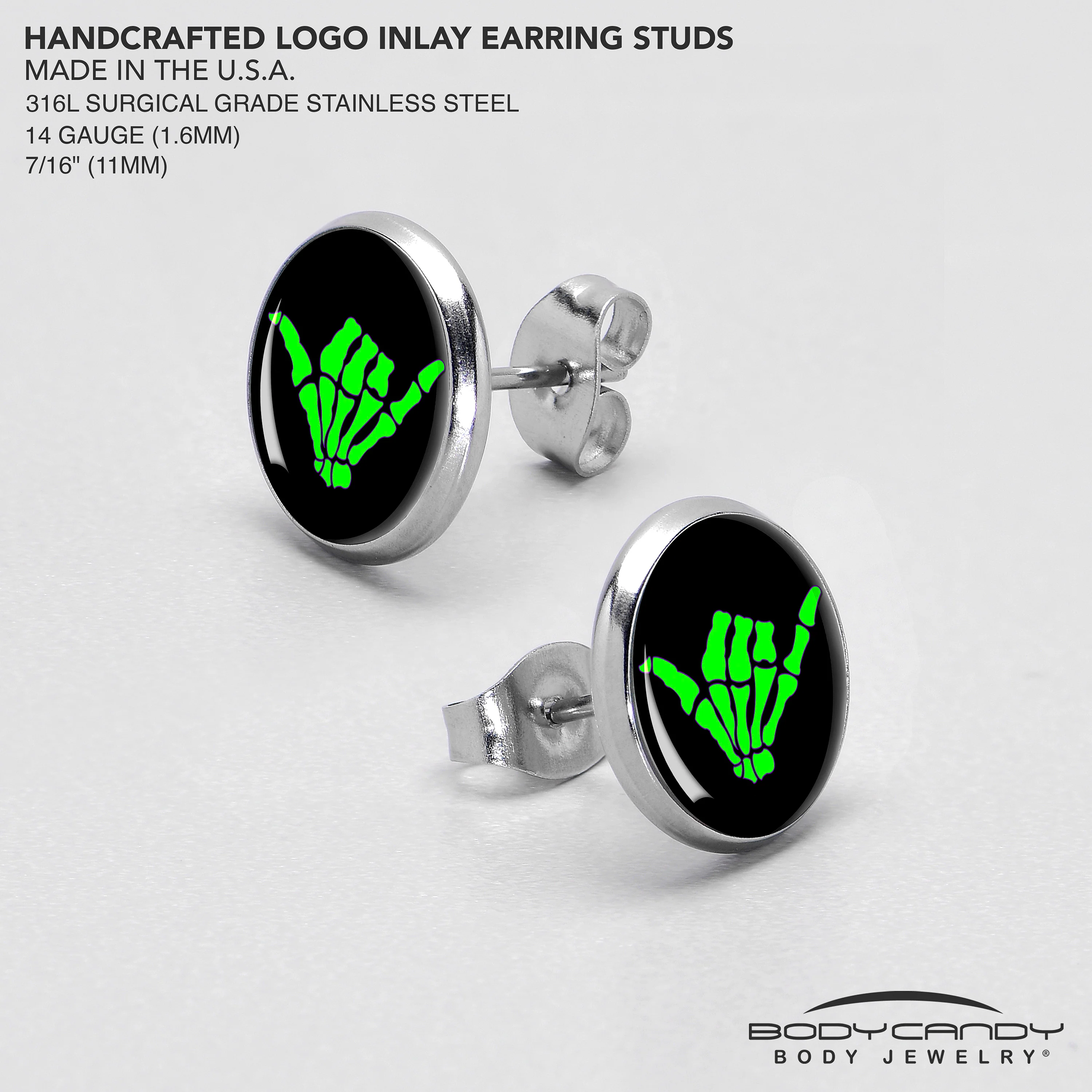 Shaka Hand Stud Earrings by Onyx O - Image 7