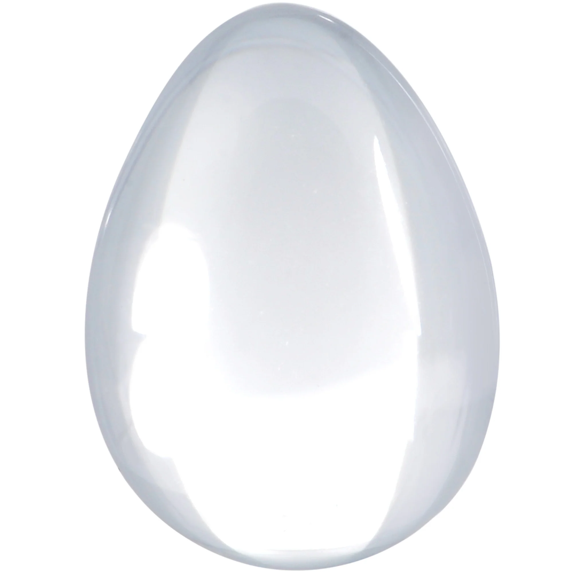 Solid Clear Glass Teardrop Plug Set - Image 4