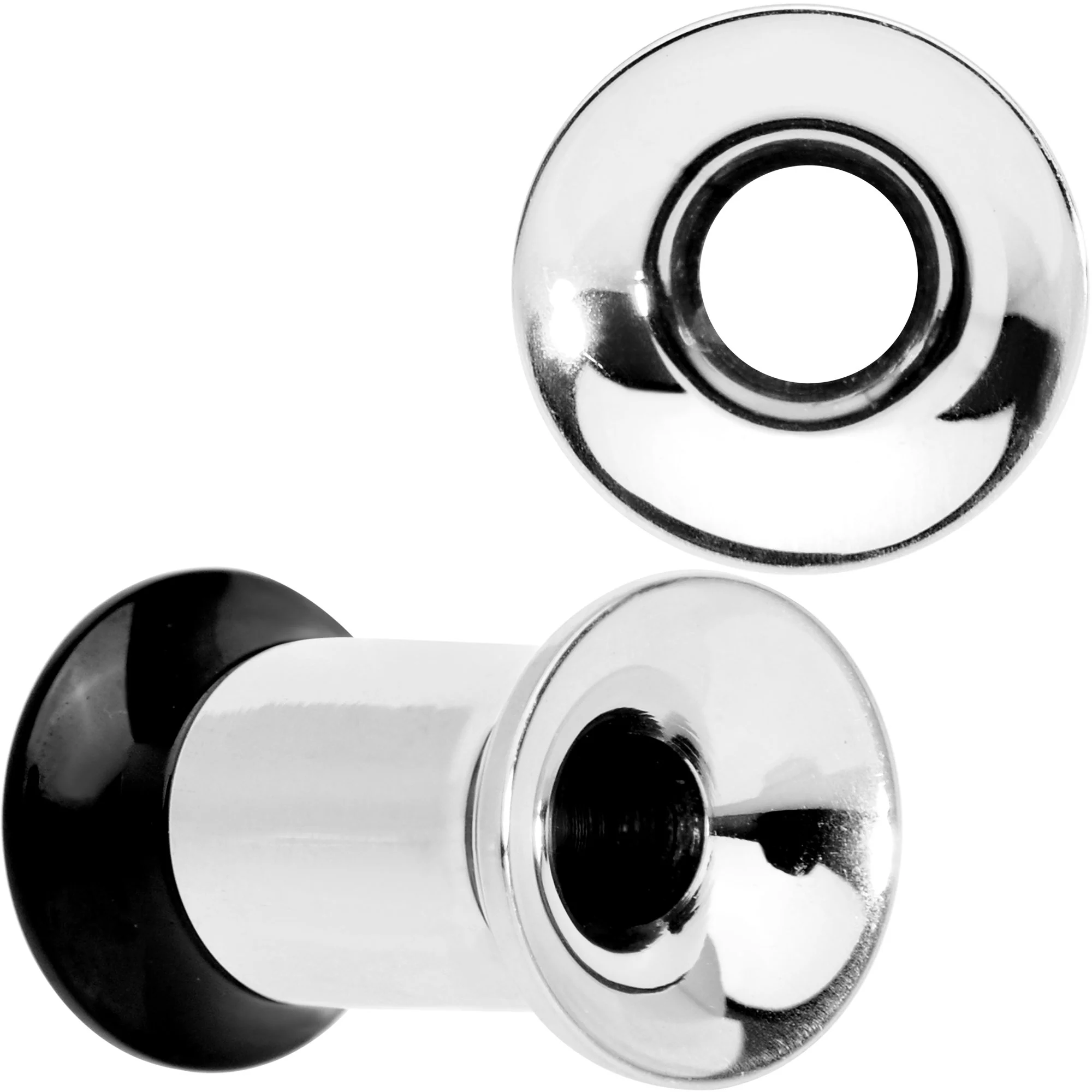 Steel Black Two Tone Screw Fit Tunnel Plug Set 3mm to 16mm - Image 9