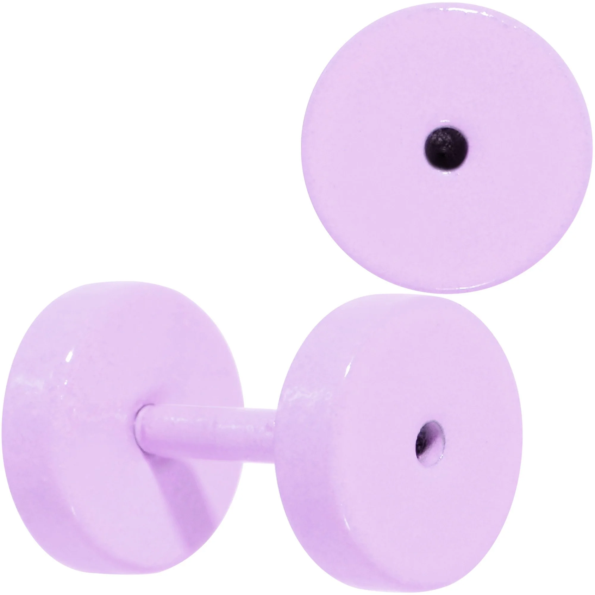 Sweet Pastel Purple Screw Fit Tunnel Plug Set 16G to 19mm - Image 13