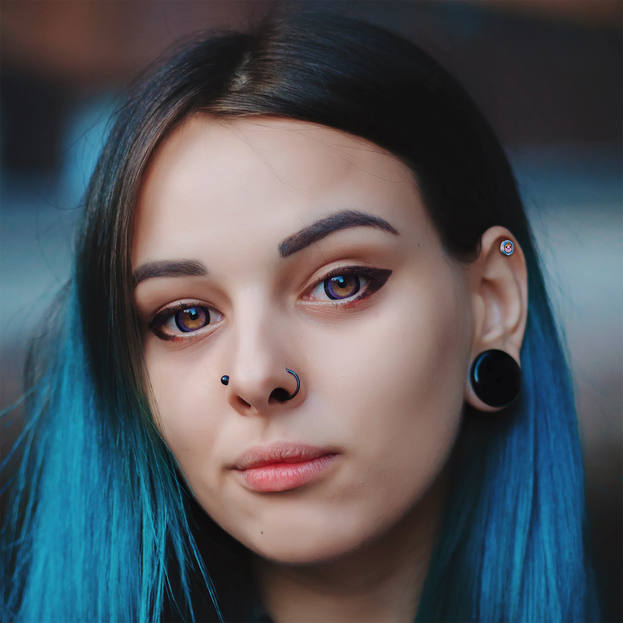 16G 1/4 Swimming Pufferfish Tragus Cartilage Earring by Onyx O - Image 8
