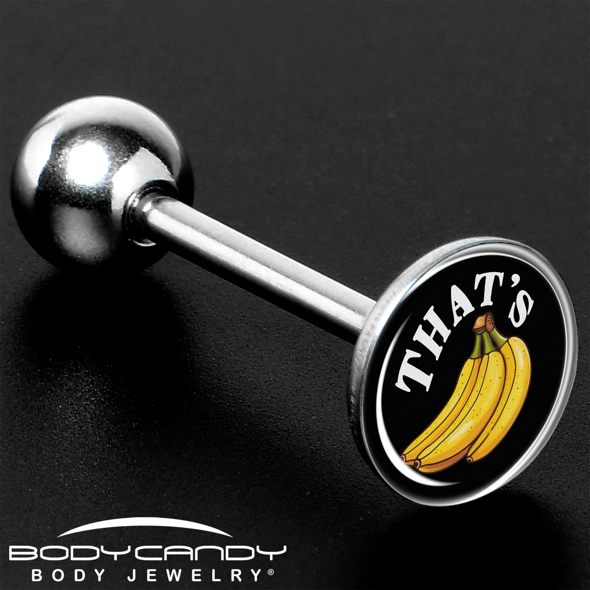 That is Bananas Barbell Tongue Ring by Onyx O - Image 8