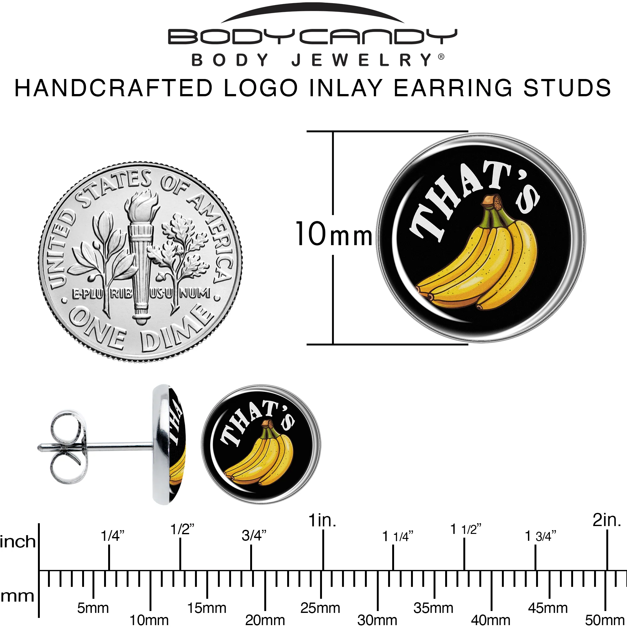 That is Bananas Stud Earrings by Onyx O - Image 6