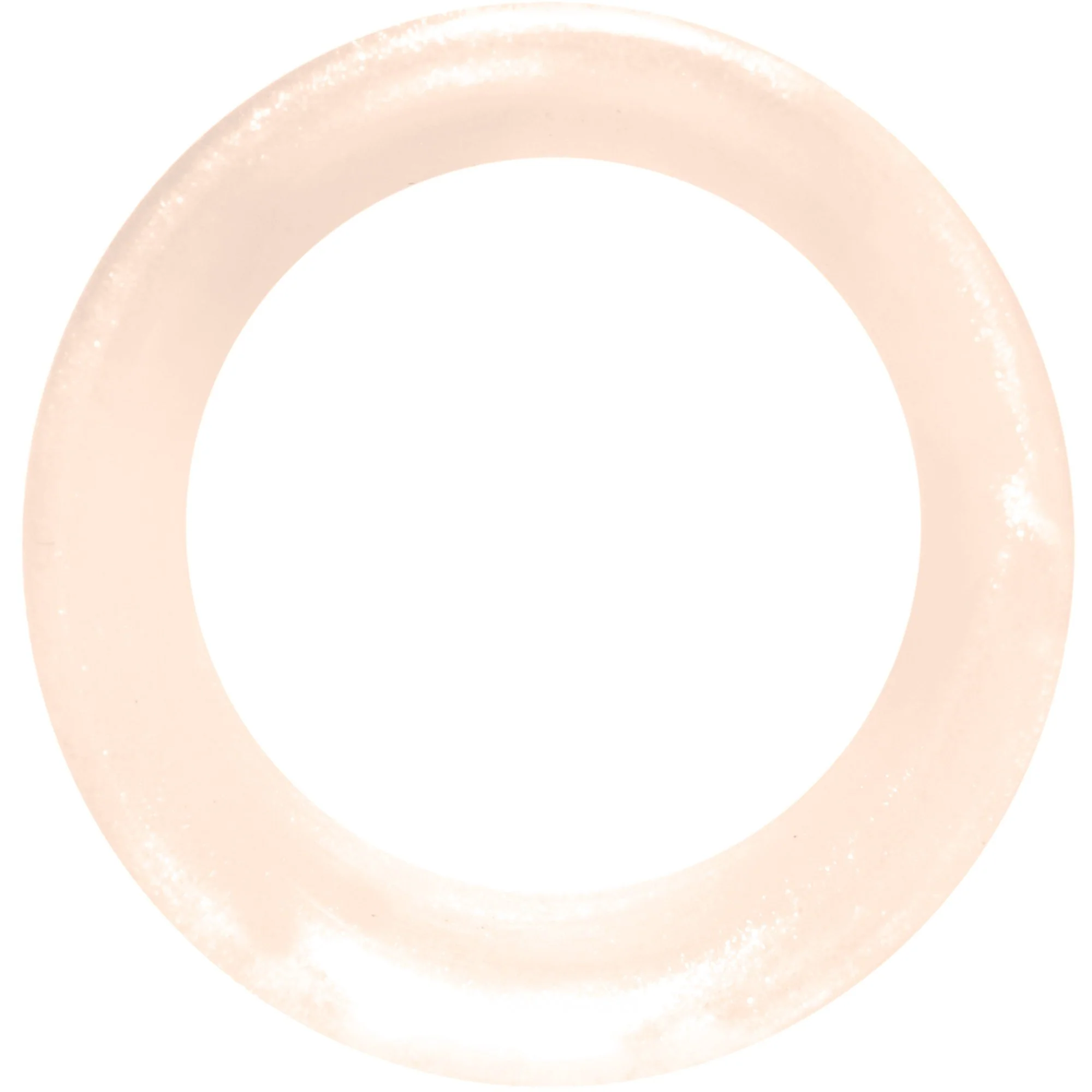 Thin Flexible Peach Silicone Tunnel Plug Set 11mm to 25mm - Image 3