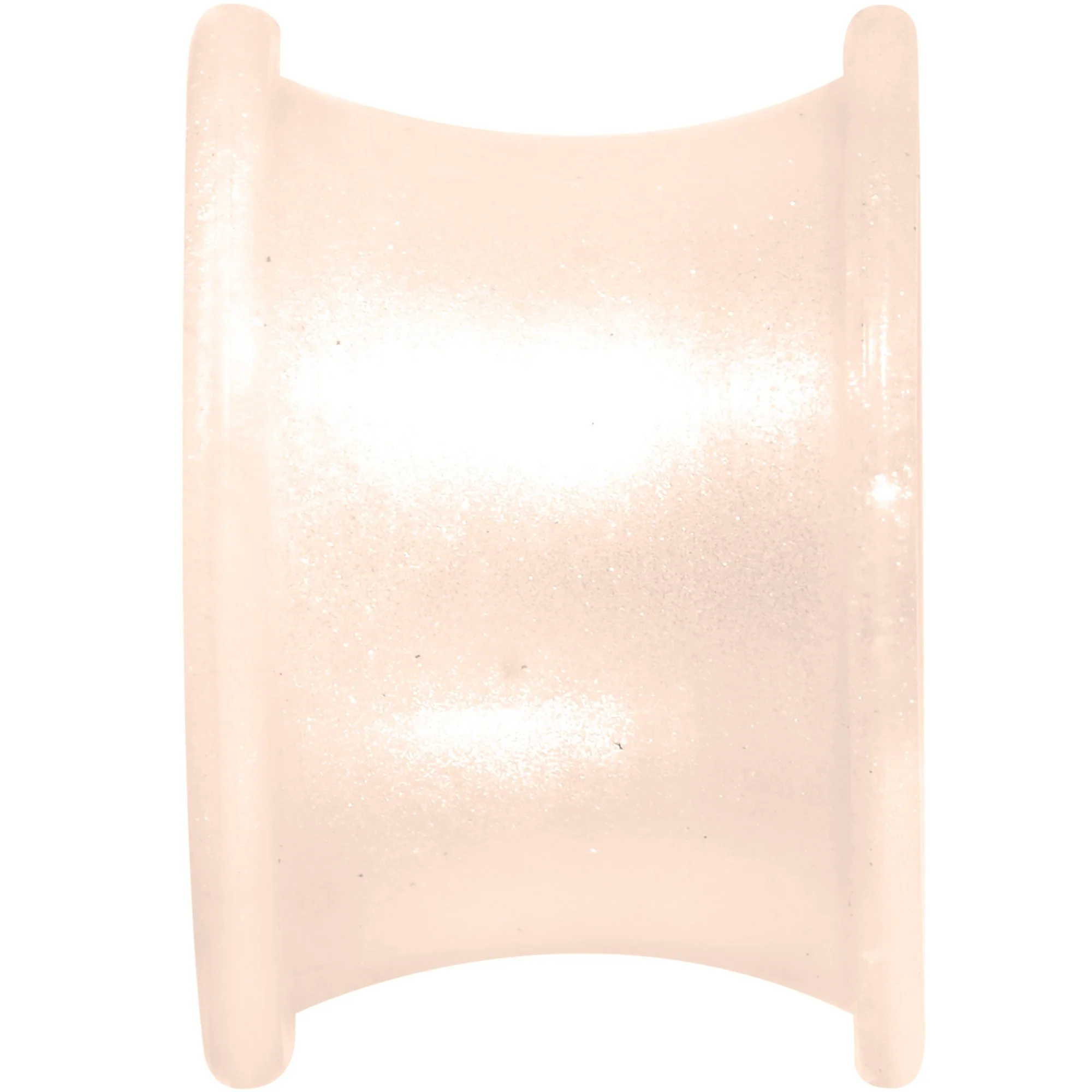 Thin Flexible Peach Silicone Tunnel Plug Set 11mm to 25mm - Image 4
