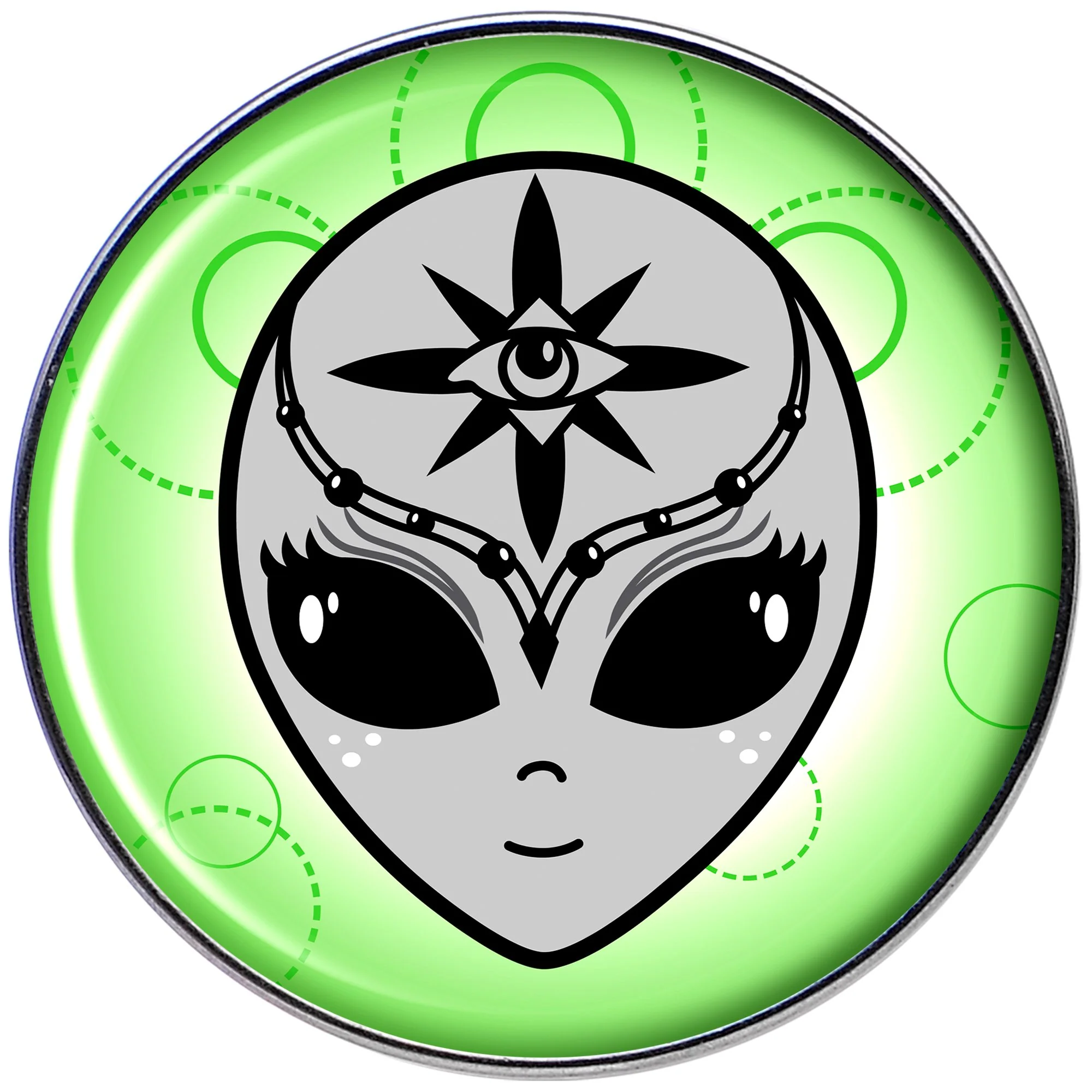 Third Eye Cute Alien Tragus Cartilage Earring - Image 2
