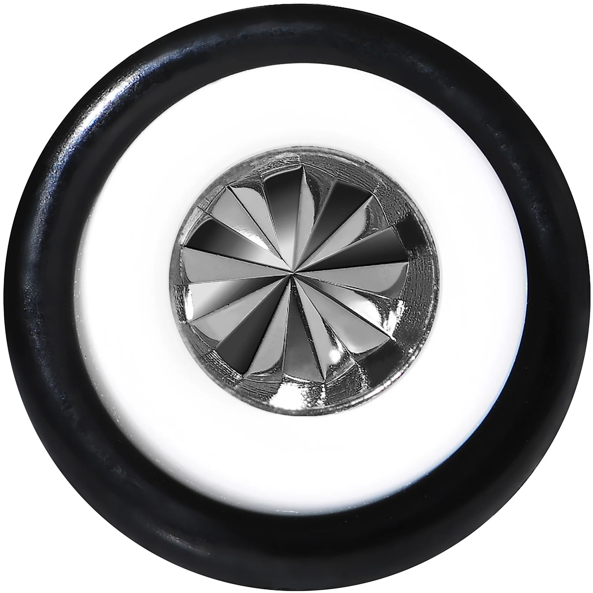 White Acrylic Grey Flashy Tire Rim Taper 2G to 20mm - Image 2