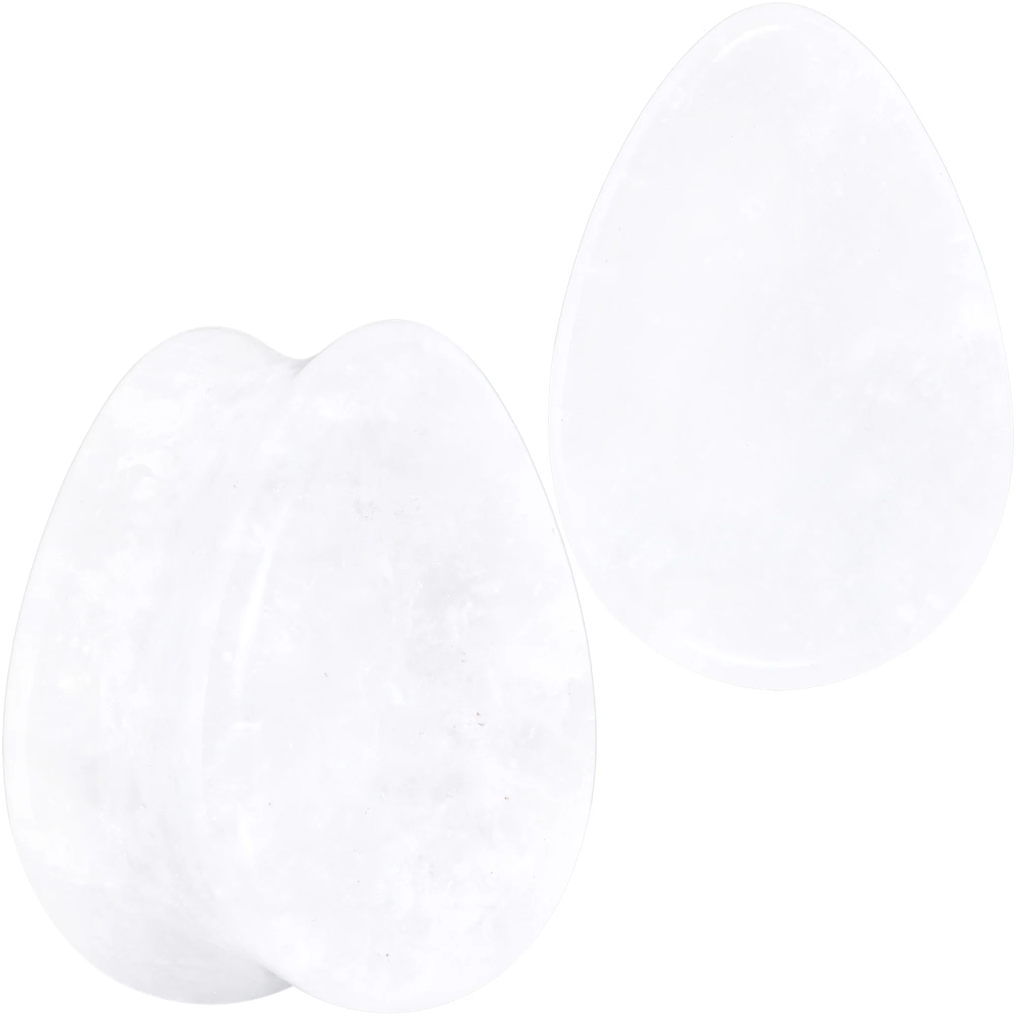 White Cloudy Quartz Drop Saddle Plug Set - Image 12
