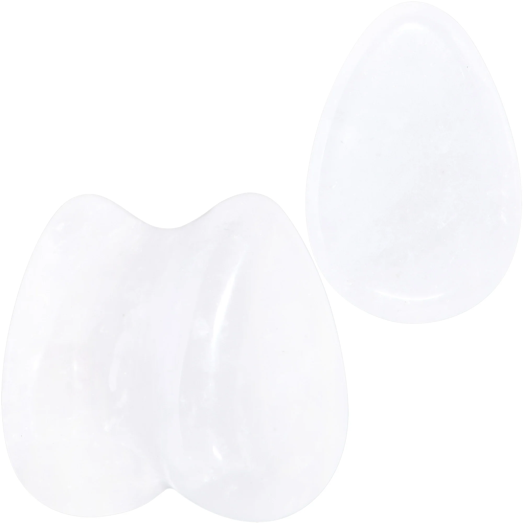 White Cloudy Quartz Drop Saddle Plug Set - Image 7