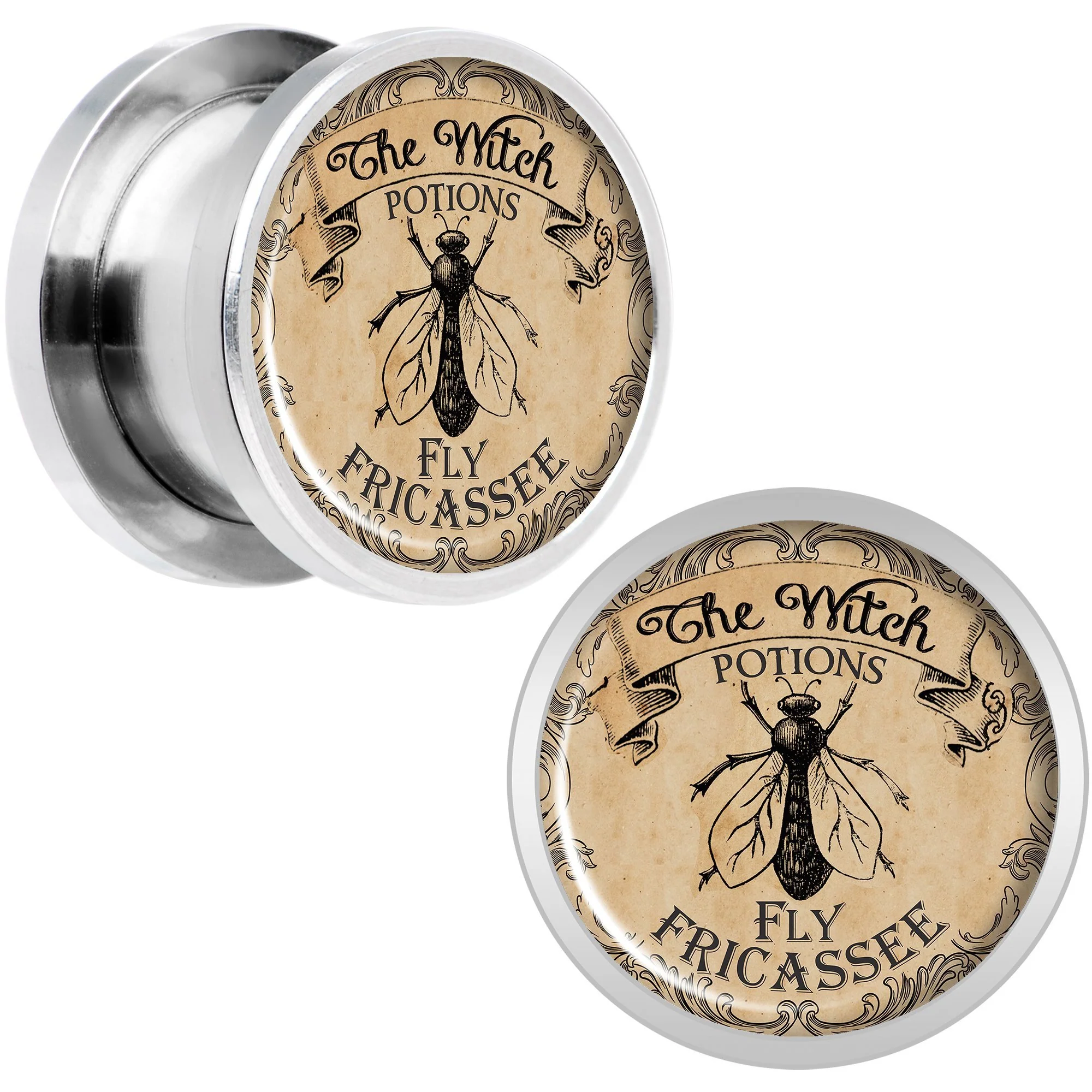 Witches Brew Fly Fricassee Halloween Plug Set  0G to 20mm - Image 6