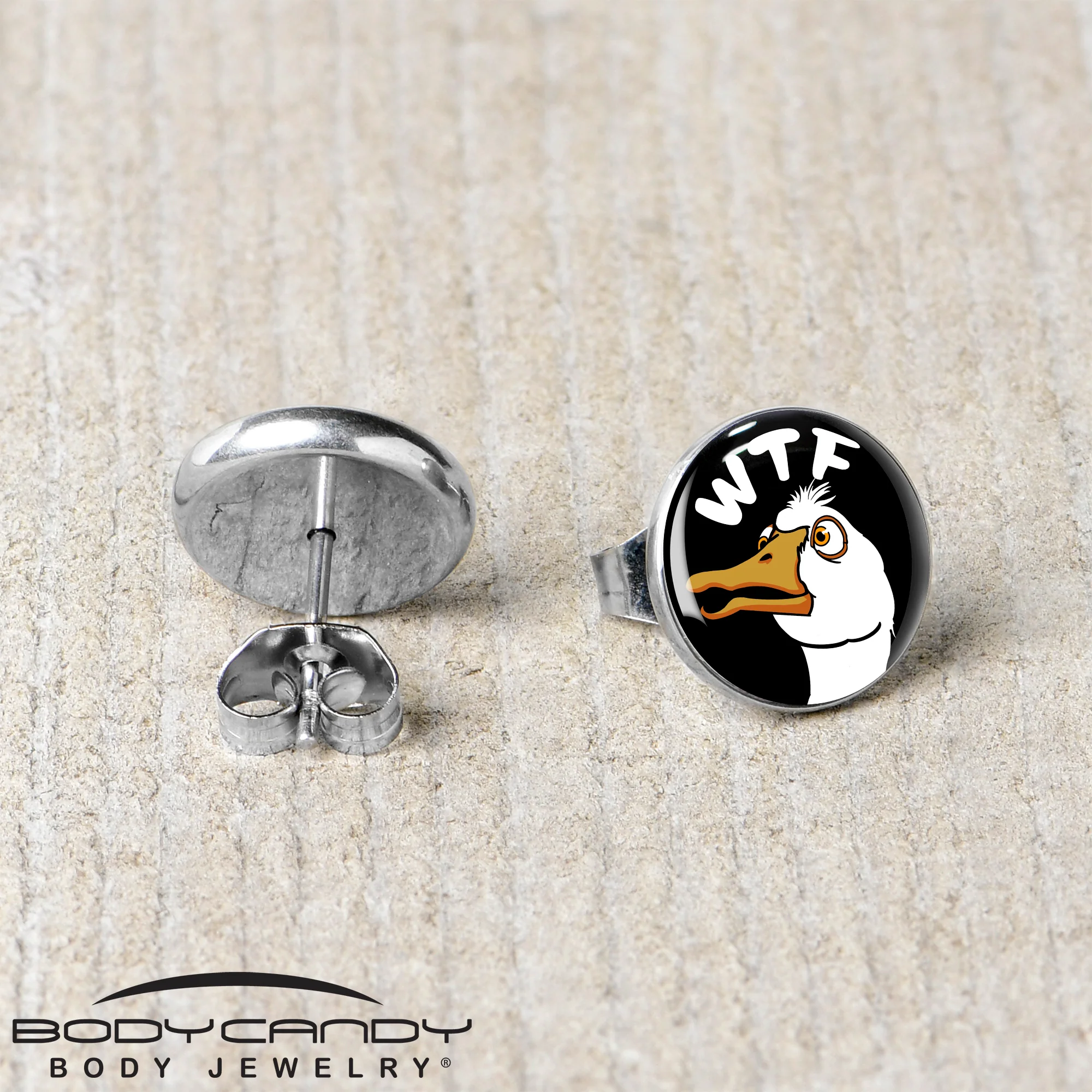 WTF Duck Stud Earrings by Onyx O - Image 5