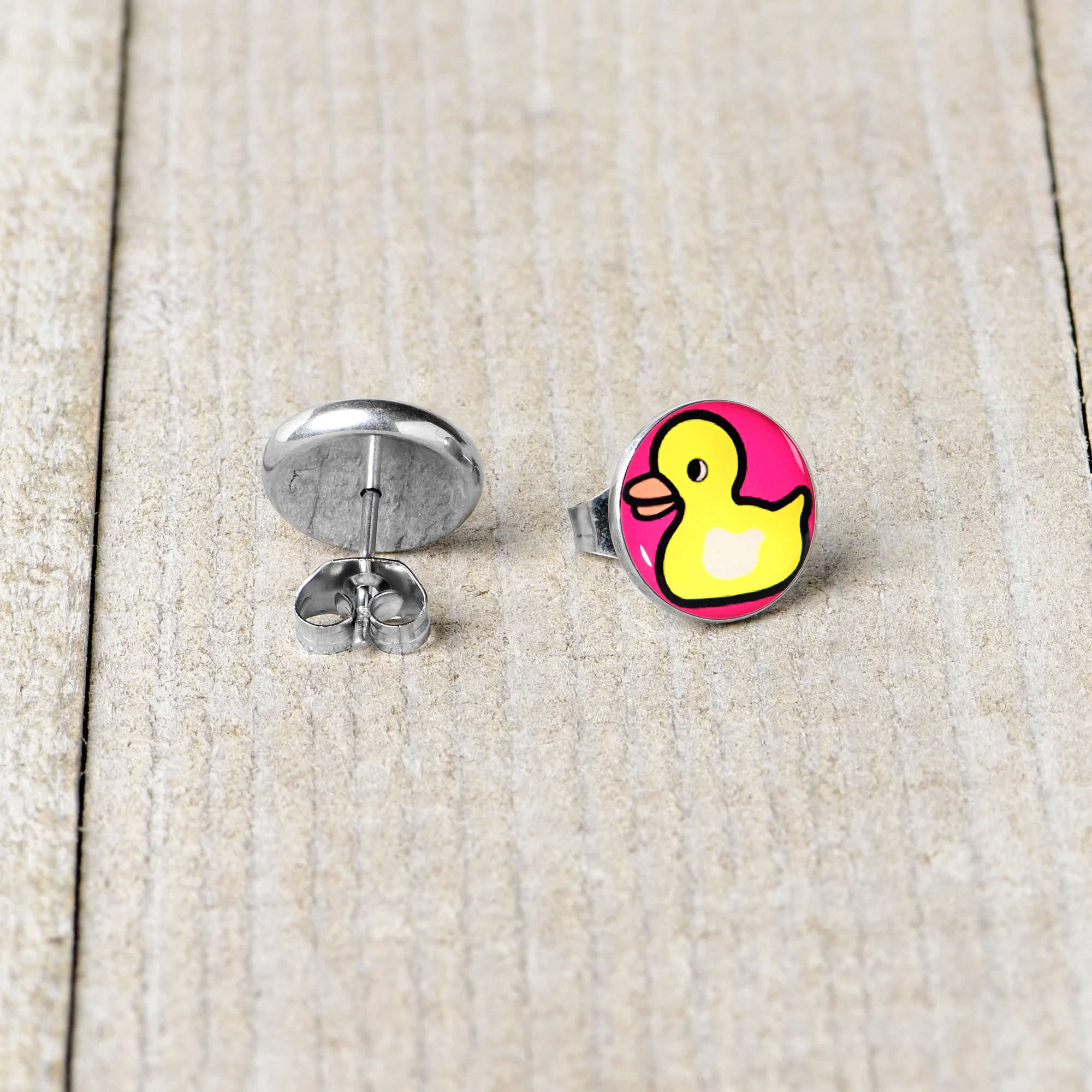 Yellow Ducky Stud Earrings by Onyx O - Image 5